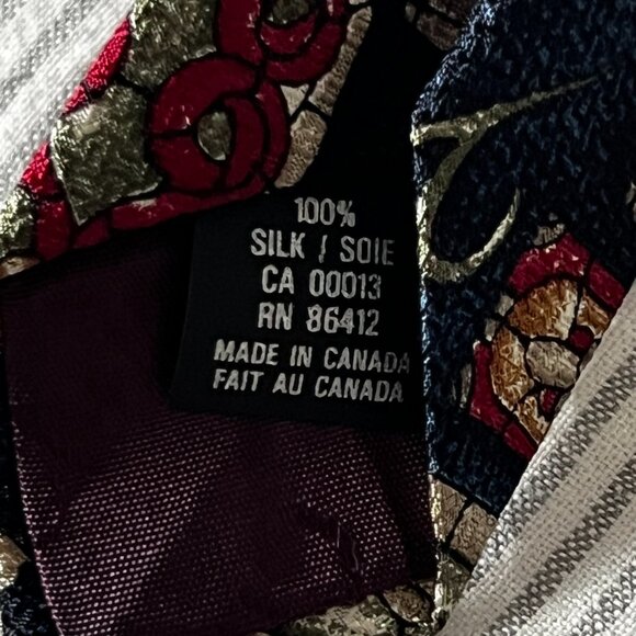 Christian Dior Vintage Royal Neck Tie 100% Silk - Picture 8 of 8